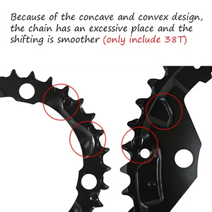OEM/ODM BUCKLOS 104/64BCD pédalier de vélo 2*10S 26T 38T plateau de vélo trou carré manivelle Double vitesse manivelle jeu vtt partie - Product Image 3