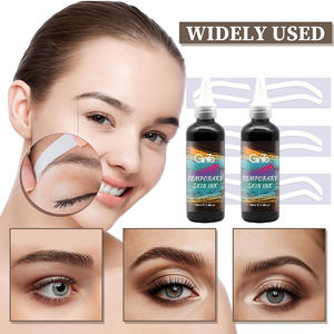 Tinte Semipermanente a Base de Henna para Cejas y Pestañas, Color Negro Marrón, para Retoque de Raíces - Product Image 3