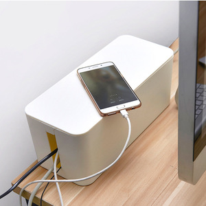 Hot Sale High Quality Cable Management Box Cord Organizer Plastic Charging Cable Wires Management Boxes