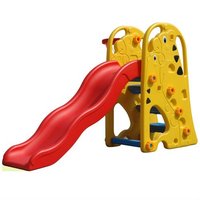 Balançoire et toboggan en plastique bon marché utilisés pour la maternelle pour les enfants Parc de jeux éducatifs en plein air Parc de trampoline