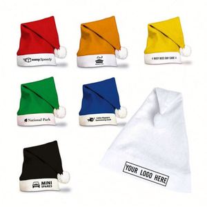 Chapeaux de Noël personnalisés avec impression de votre logo d'entreprise, vente en gros, chapeaux de Père Noël promotionnels pour le personnel et les fêtes d'hiver - Product Image 3