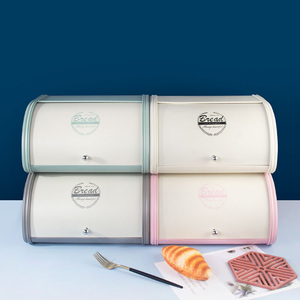 Panera Moderna Bx, Contenedor Metálico para Cocina, Mantiene los Productos Horneados Frescos, <span class=keywords><strong>Almacenamiento</strong></span> <span class=keywords><strong>de</strong></span> Alimentos Duradero para Uso Diario en el Hogar - Product Image 3