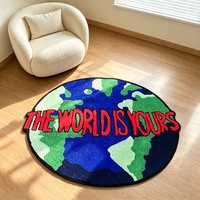 Tapis fait main tufté à la main de qualité supérieure, forme personnalisée, motif papillon Y2K, tapis décoratif tendance streetwear pour la maison