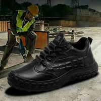 Chaussures de sécurité à embout d'acier conformes à la norme CE, coupe basse, unisexe, pour la construction industrielle, en cuir microfibre, semelle intermédiaire anti-perforation, bottes de travail