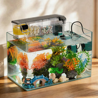 Filtre supérieur pour aquarium, boîte de filtration multi-chambres, filtre à suspendre pour aquarium, boîte de filtration transparente avec sortie cascade