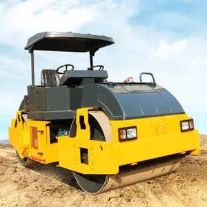 Mini Compactor 6 Ton Diesel Road Roller Compactor Trilwals Met Geavanceerde Power Systeem Asfalt Trilwals