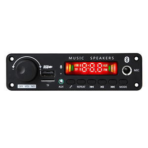 Tarjeta amplificadora de 150W, <span class=keywords><strong>Bluetooth</strong></span>, MP3, WMA, WAV, placa decodificadora, manos libres, micrófono de Audio para coche, USB, TF, Radio FM, reproductor de música, altavoz DC - Product Image 5
