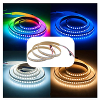 Tira de LED RGBIC WS2811 SM16703 SMD5050, direccionable, programable, de 12V 24V, con efecto de persecución de ensueño, para decoración del hogar, fiestas y bares.