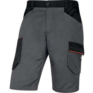 DELTA PLUS - M2BE3GOPT-M polyester/coton gris-orange mach2 bermuda de travail-EAN MW129855 PANTALON DE TRAVAIL SHORTS DE TRAVAIL - Product Image 1