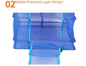 Iwu-cesta de secado plegable, red gruesa de nailon Quare para ropa osquita-y a prueba de moscas - Product Image 2