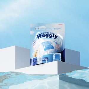 Cápsulas de Lavandería Certificadas Huggly 8 en 1, Aroma a Algodón de Azúcar, Limpieza Profunda para el Cuidado Diario de Hogares Individuales - Product Image 4