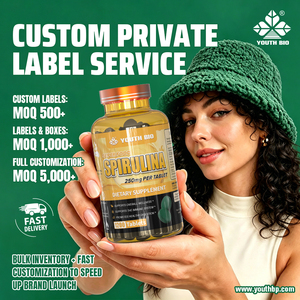 <span class=keywords><strong>Spiruline</strong></span> 3000mg à Approvisionnement Direct, Nutrition Protéinée Naturelle pour Adultes, En Stock, Marque Privée, Vente en Gros, 100 Portions - Product Image 4