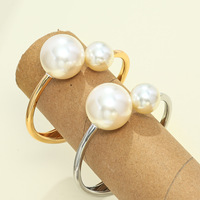 Pulsera de perlas de moda para mujer europea americana, brazaletes de moda chapados en oro simples, joyería Popular de comercio exterior, superventas