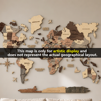 Peinture décorative sur carte, décoration en grain de bois multicolore, idéale pour la décoration murale