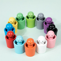Juego de Copas de Madera para Clasificar Colores y Formas, Juguete Educativo Montessori para Niños Pequeños, Gran Venta