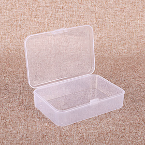 Transparent <b>Plastic</b> Jewelry Box With Lid Rectangle 9.5x6.5x2.5cm For <b>Storage</b> And Packaging - Product Image 3