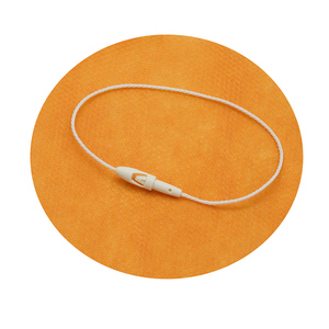 Hangtag chuỗi vòng lặp tùy chỉnh với chuỗi cho logo của bạn Giá nhựa thẻ bán buôn đầu đạn treo tag Polyester chuỗi - Product Image 1