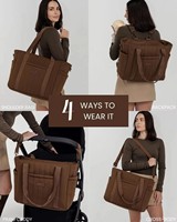 Sac à langer grande capacité 4 en 1 convertible en sac à main pour maman, sac à dos de maternité multifonctionnel avec poche pour ordinateur portable