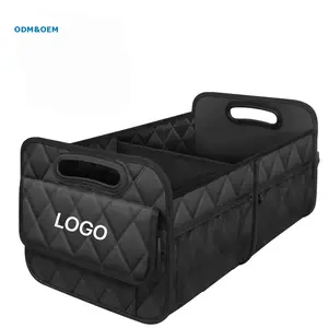 Car Trunk Organizer With Cooler Bag, Car Trunk Organizer Box Large Capacity, Car Trunk Organizer