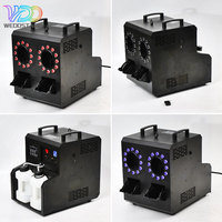 Máquina de Burbujas WEDOSTAGE con Control Remoto Inalámbrico, 4 Filas de Luces LED, para DJ, Bodas, Clubes, Espectáculos