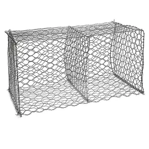 2*1*1: malha hexagonal galvanizada ou de pvc revestida da caixa do gabion da china