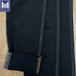 Vente en gros <span class=keywords><strong>pas</strong></span> <span class=keywords><strong>cher</strong></span> <span class=keywords><strong>mètre</strong></span> prix 9oz 10oz 11oz des deux côtés <span class=keywords><strong>noir</strong></span> couleur gauche sergé 100% coton denim <span class=keywords><strong>tissu</strong></span> pour jeans - Product Image 5