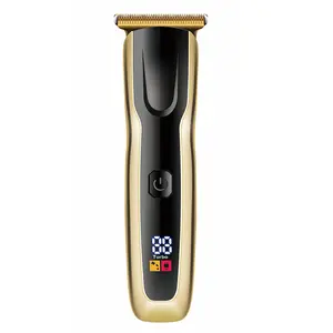0 Gapped Hair Clippers With LCD Display Carving T-blade Hair Trimmer
