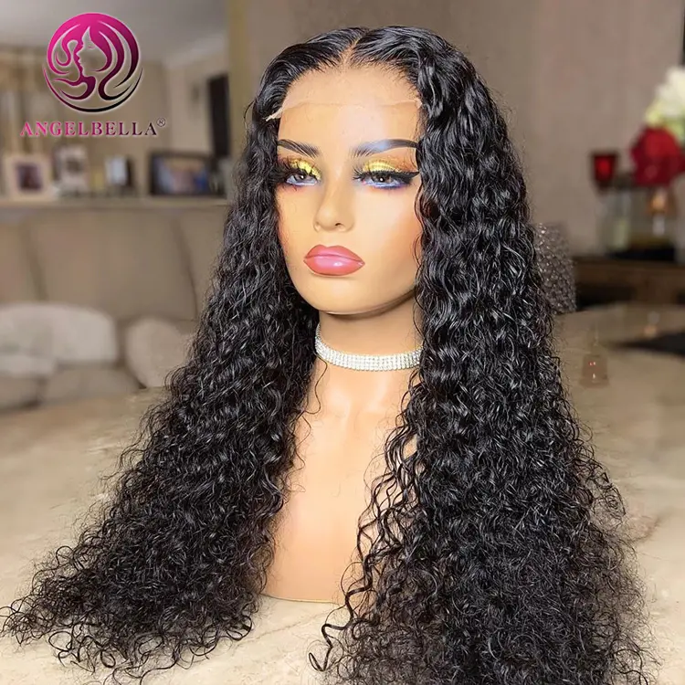 Wholesale Wigs 100% Human Hair Vendors Hair Extensions Wigs Human Hair Lace Front Transparent Glueless Full Lace Deep Wave Wig