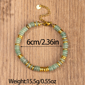AONAYA Braccialetto di Cristallo Fatto a Mano, Gioiello Reiki con Perline Abaco, <span class=keywords><strong>Chakra</strong></span> <span class=keywords><strong>per</strong></span> Yoga e Meditazione, Tendenza Moda, Regalo di Natale - Product Image 5