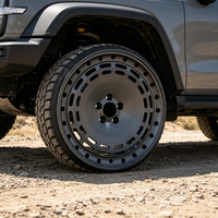 Nouvelles jantes en alliage d'aluminium forgées par flux, 17 pouces, 8.5J, 5x112, 5x114.3, 5x120, ET 20-35, finition noire, design concave, ajustement personnalisé