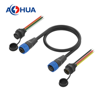 AOHUA 2 + 3Pin Signal d'alimentation Prise électrique 35A Connecteur d'alimentation CA K25 Faisceau de câbles d'éclairage Connecteur LED 5 voies Mâle Femelle
