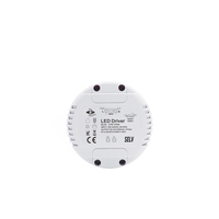 Mini alimentation LED ronde de 12v/20W 0/1-10V intensité variable, en plastique, unité de commutation, vente d'usine