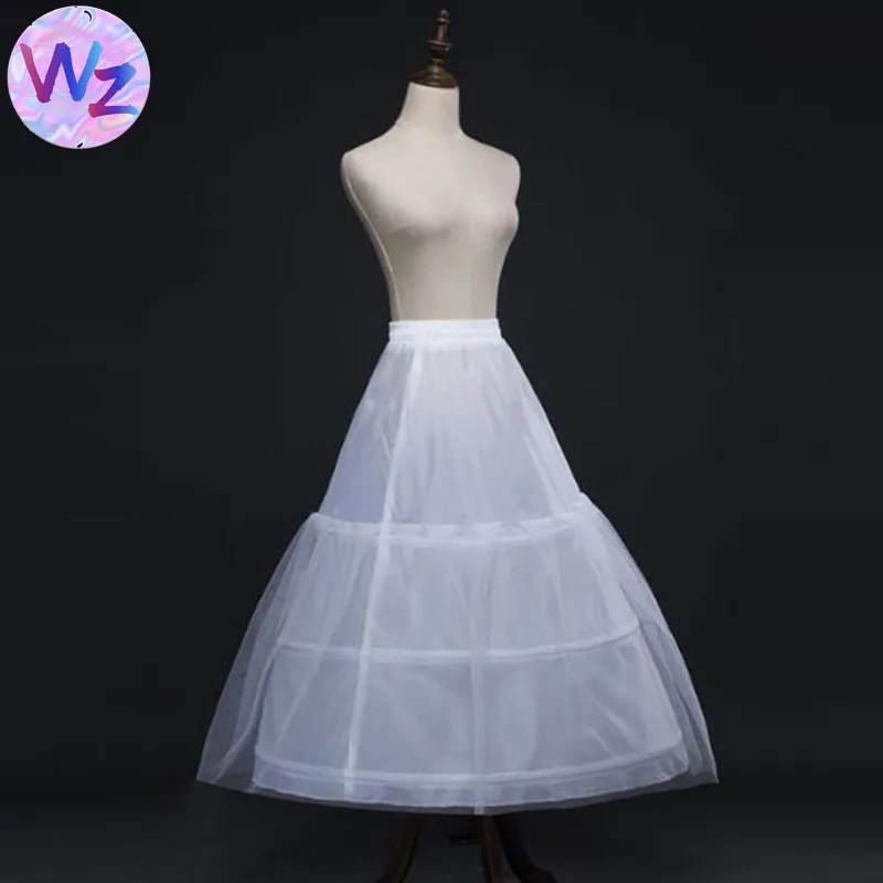 Wholesale customization hoop petticoat for wedding dress crinoline underskirt 3 hoop skirt underskirt bride dresses