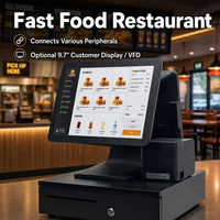 Sistema POS Táctil de 15 Pulgadas, Fabricado en China, Compatible con Intel I3 I5 I7 Windows 10, Terminal de Caja Registradora para Minoristas, Máquina POS Fuera de Línea