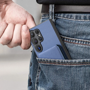 LeYi <span class=keywords><strong>2026</strong></span> 热销豪华手机壳带支架钱包式防指纹手机保护套适用于三星 S25 Plus S26 FE - Product Image 4