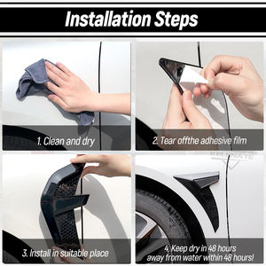 Spoiler décoratif universel <span class=keywords><strong>Ender</strong></span> pour ailes de voiture, grille d'admission d'air latérale, cache de ventilation latérale - Product Image 4