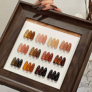 AILANUO 12-color Ginkgo <b>Tea</b> Rice Noodle Cat Eye Gel Nail Polish Magnetic Cat Eye Gel Polish Buffer Professional Nails UV Gel - Product Image 1