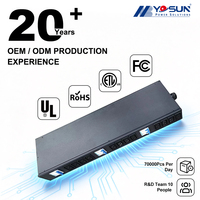 Disjoncteur PDU 12 voies personnalisé en métal noir 2P 80A pour armoires informatiques et équipements de distribution d'énergie