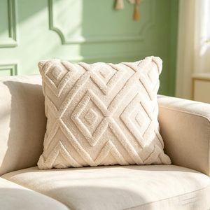 Housse de coussin confortable à motifs variés, style tendance en peluche, décoration pour canapé et salon - Product Image 3