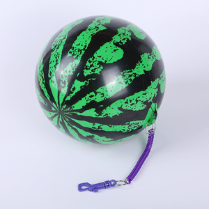 <b>Cheap</b> Price 9 Inch PVC Football With Key <b>Chains</b> Inflate Fun Bouncy Ball Inflatable Beach Ball with Key String - Product Image 2