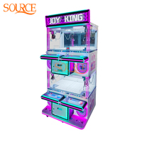 SOURE Machine de jeu d'arcade à grue à pinces premium pour 4 joueurs, à monnayeur, type maison de poupées, adaptée aux adultes et aux enfants