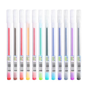 Nouvelle couleur main compte stylo art graffiti stylo brosse couleur étudiant gel stylo 12 couleurs - Product Image 1