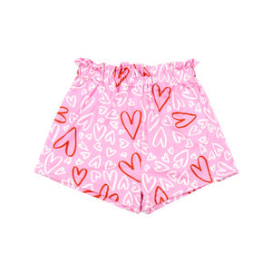 Short personnalisé à imprimé de fleurs pour enfants Short décontracté à cordon de serrage pour les filles de 0 à 10 <span class=keywords><strong>ans</strong></span> Short d'été personnalisé - Product Image 4