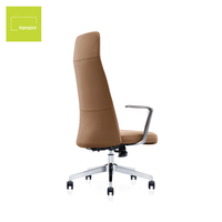 Nouvelles chaises de bureau de direction en cuir PU de style moderne et luxueux, réglables en hauteur, avec dossier haut et appui-tête, pour réunions.