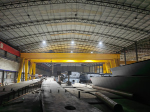 무거운 의무 해양 항구 철도 <span class=keywords><strong>100T</strong></span> A6 더블 거더 갠트리 크레인 택시 제어 컨테이너 보트 리프팅 운송 - Product Image 6