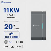 Stasiun Pengisian Daya EV Cepat 11kW AC Wallbox Tipe 2 3 Fasa 16A