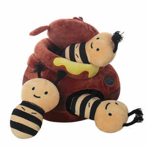 Juguete olfativo Bee Jar para <span class=keywords><strong>perros</strong></span>, dispensador interactivo de comida, juguete de rompecabezas con patrón de abeja, ejercicio físico - Product Image 1