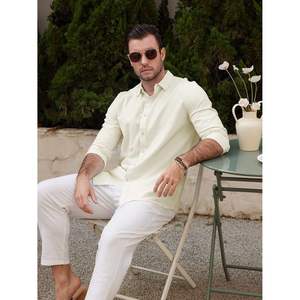 2025 hommes été coton lin plage cordon pantalon décontracté Yoga pantalon - Product Image 4