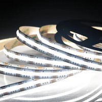 Bande lumineuse LED flexible 24V 5050 RGB changeante, étanche IP65, éclairage LED 840 LED/m blanc chaud pour la décoration de la maison, de la télévision et des hôtels