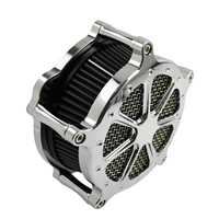 Filtre à air de moto CNC chromé, filtre à air en aluminium pour Harley Sportster XL Dyna Softail Touring 883 1200 Street Glide